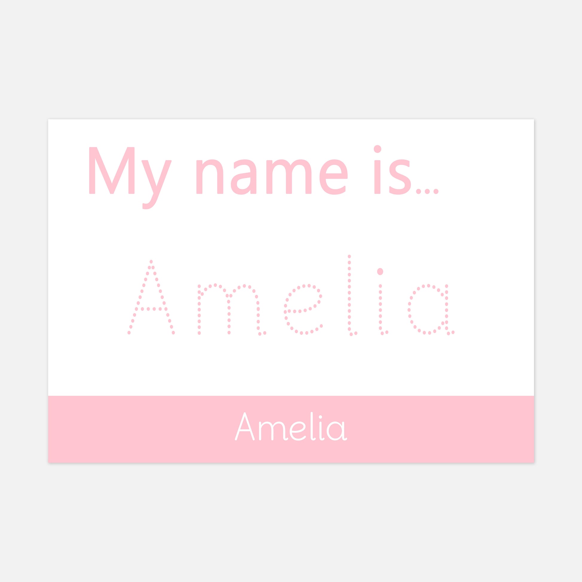 PERSONALISED 'My Name is...' Spelling Mat (WIPE CLEAN)-Little Boo Learning-literacy,spelling