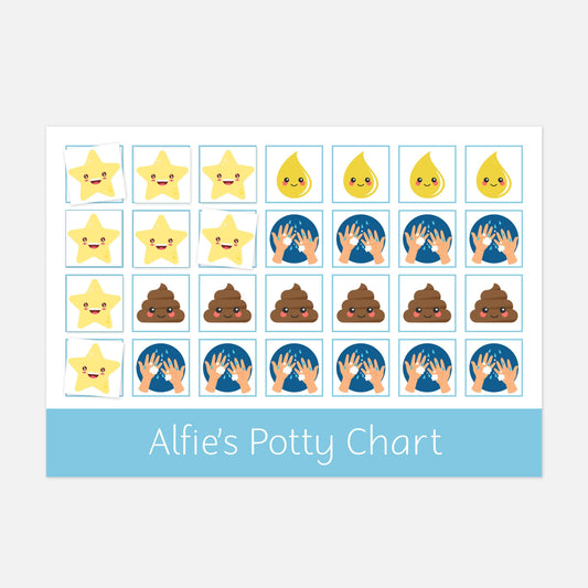 Personalised Potty Training Reward Chart-Little Boo Learning-reward chart